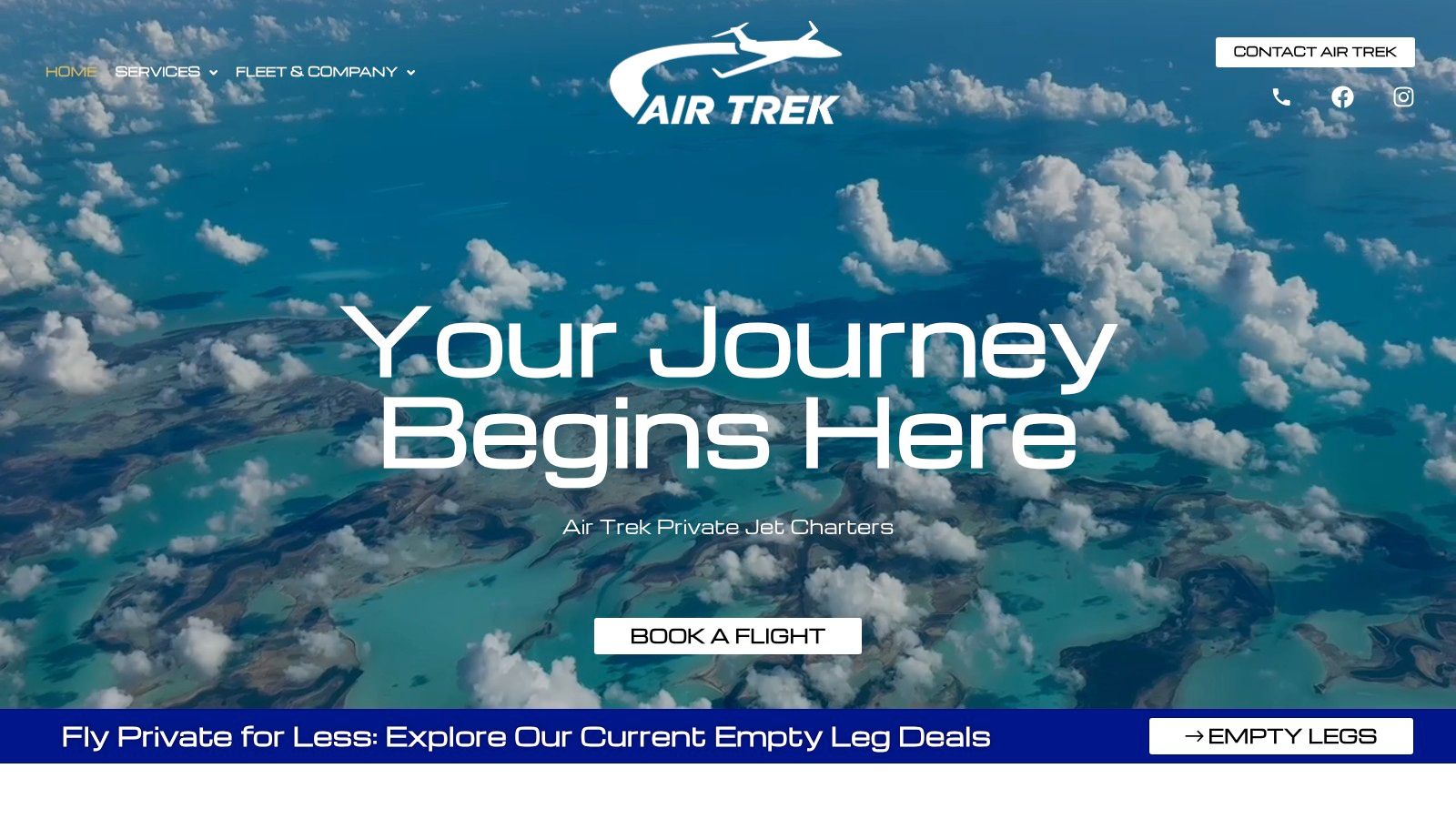 Screenshot from https://flyairtrek.com