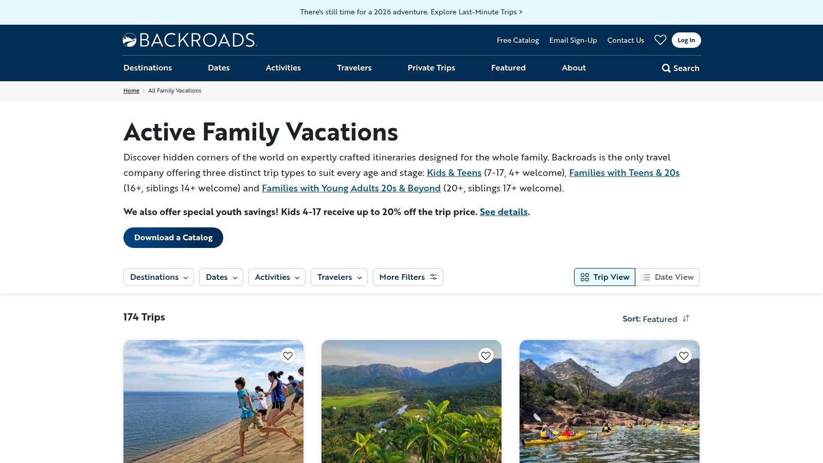 Backroads (Family Active Luxury)